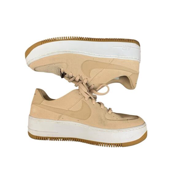 Size 7.5 - Nike Air Force 1 Sage Low Particle Beige Womans - Picture 4 of 10